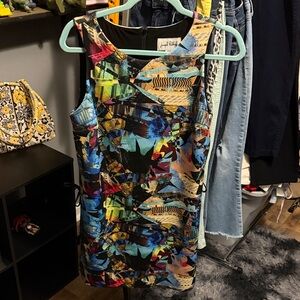 Joseph Ribkoff Multicolor Abstract Kids Dress